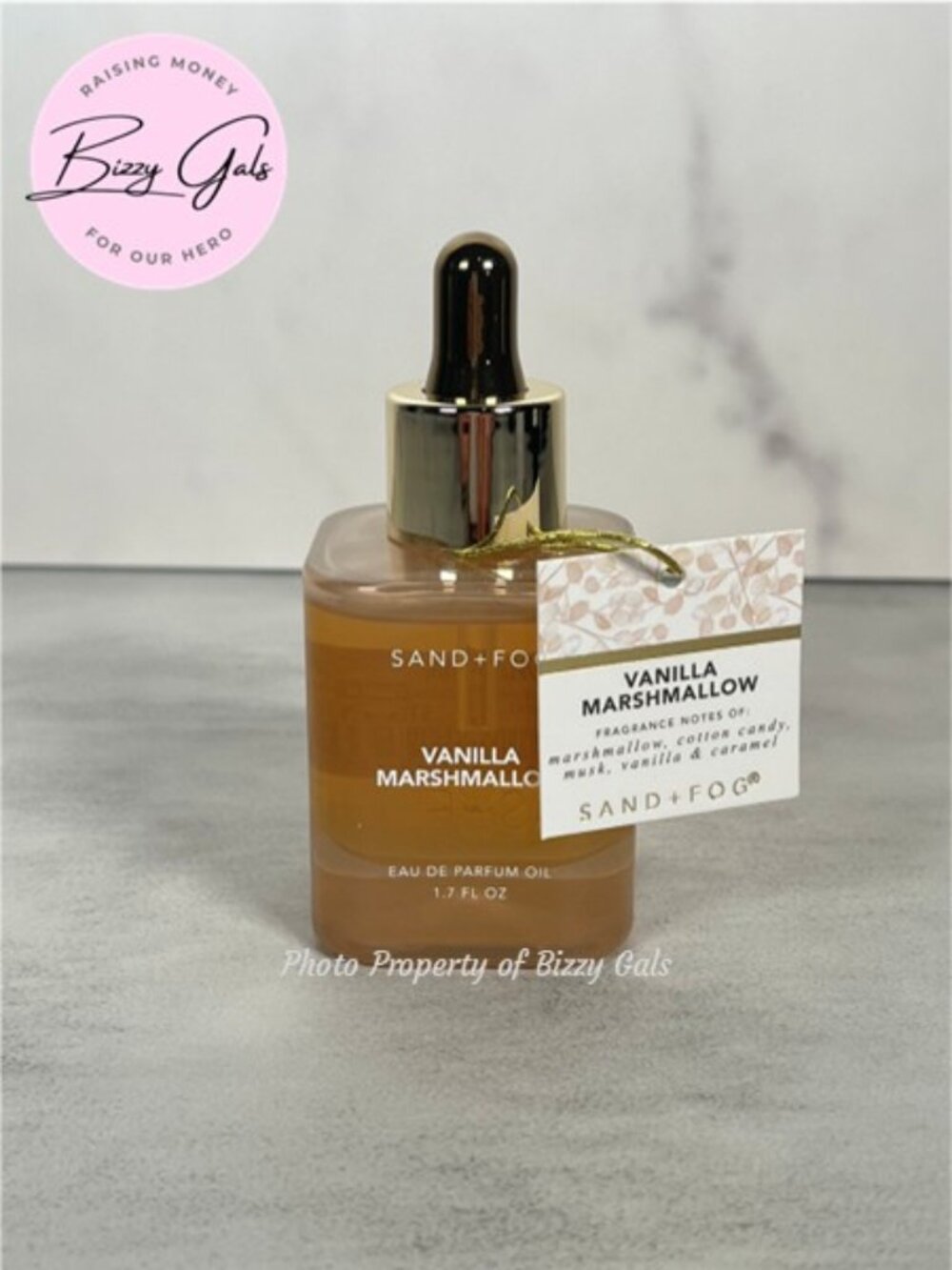 Sand + Fog Vanilla Marshmallow Eau de Parfum Perfume Oil Dropper 1.7 oz